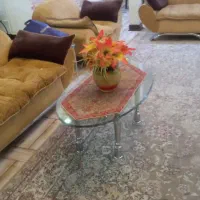 فروش فوری مبل 7نفره با سه عسلی و میز جلو سالم سالم|مبلمان خانگی و میز عسلی|الیگودرز, |دیوار