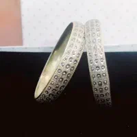 النگو نقره مشابه طلا۲عدد