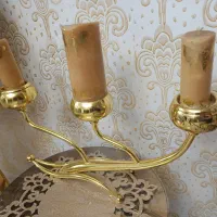 شمعدانی و شکلاتخوری طلایی