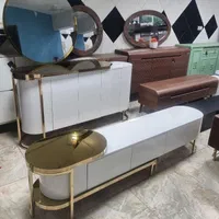 ست میزتلویزیون و اینه کنسول مدل سرکل کد ۸۴۰|بوفه، ویترین، کنسول|همدان, |دیوار