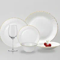 سرویس ۶ نفره لب طلا پیچ گلدن اپال مقصود پارس