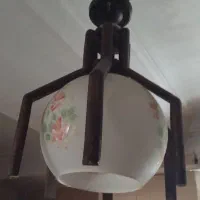 لوستر چوبی خارجی قدیمی سالم|لوستر و چراغ آویز|گرگان, |دیوار