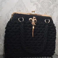 کیف دست بافت مکرومه|کیف، کفش، کمربند|سهند, |دیوار