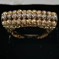 انگشتر طلا تراش خورده