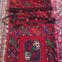 خورجین دستباف|گلیم، جاجیم، گبه|قوچان, |دیوار