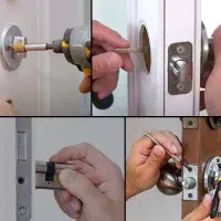 نصب انواع قفل و دستگیره درب فلزی و چوبی