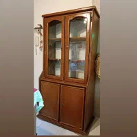 بوفه چوبی ویترین دار