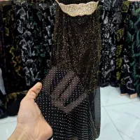 حریر ساریکا کارشده با نگین رزین  پرفروش|لوازم خیاطی و بافتنی|سمنان, |دیوار