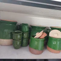 ظروف سفالی لعابی
