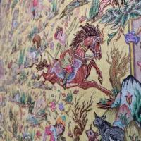 فرشینه مخمل ۶ متری طرح شکارگاه + ضمانت کیفیت|فرش|اصفهان, بابوکان|دیوار
