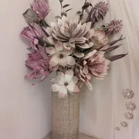 گل و گلدان  زیبا تزئینی دکوری