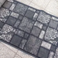 کناره گلیم کتیبه طوسی گلزار