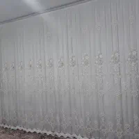 پرده شیک سالن در حد نو با تمام متعلقات|پرده، رانر، رومیزی|قم, شهرک توانیر|دیوار
