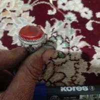 انگشترنقره۲۰گرمی مزین به عقیق یمن اصل مصور|جواهرات|آبادان, |دیوار