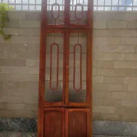 درب و چارچوب تمام چوب بوفه دیواری