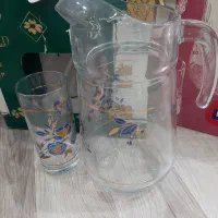 دو دست پارچ و لیوان نو و بدون استفاده|ظروف سرو و پذیرایی|خوی, |دیوار