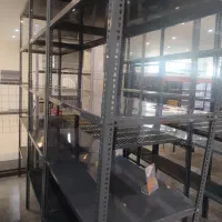 قفسه طوسی رنگ انبار