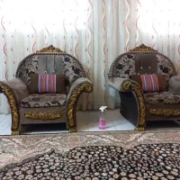 فروش مبل هفت نفره به همراه میز عسلی و کوسن|مبلمان خانگی و میز عسلی|گرگان, |دیوار