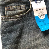 شلوار بگ جین سایز ۳۴کمر کش نو