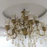 لوستر 5 شاخه برنز دو تایی