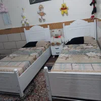 تخت تک نفره 2عددجفت با دشک طبی|تخت و سرویس خواب|اهواز, کوی علوی|دیوار