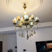 لوستر برنج 10شاخه