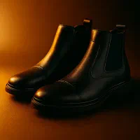 نیم بوت چرم مردانه تک سایز