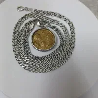 زنجیر۶۰سانت نقره ترک بامدال۶۰ساله