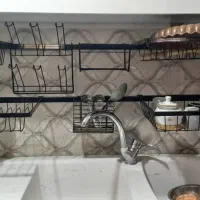 آبچکان پشت پنجره ای ورومیزی|آب‌چکان و نظم‌دهنده ظروف|مشهد, کوی دروی|دیوار