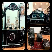 تخت خواب و‌کنسول و اینه ( سرویس خواب )