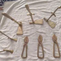 قندشکن قدیمی برنجی بافیچی قند قدیمی کلکسیونی .