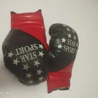 دستکش بوکس و فین شنا و حلقه تن تاک ورزشی