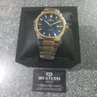 ساعت مچی وسترن سوئیس مدل آبی استیل