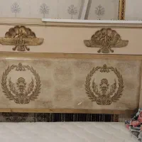 سرویس خواب دونفره با تشک وکف نئوپان چوب وفلز|تخت و سرویس خواب|کرمانشاه, |دیوار