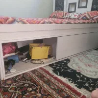 تخت خواب دونفره. ام دی اف روس کشودار|تخت و سرویس خواب|ری, ظهیرآباد|دیوار