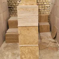 سنگ تراورتن فرشی مناسب باغ و ویلا و محوطه و حیاط|مصالح و تجهیزات ساختمان|تیران, |دیوار