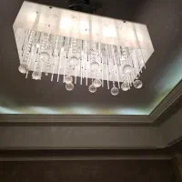لوستر کریستال مدرن(کشور سازنده چین)|لوستر و چراغ آویز|تهران, آبشار تهران (دریاچه)|دیوار