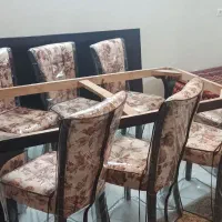 مبل راحتی ومیز نهار خوری 8نفره ومیز تلویزیون|مبلمان خانگی و میز عسلی|اصفهان, سپاهان‌شهر|دیوار