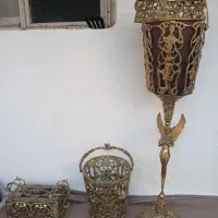 سطل زباله و جادستمالی برنز