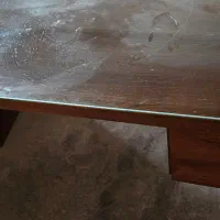 میز کار چوبی چهار کشو، میز ناهارخوری و کتابخانه