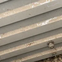 درب حیاط ۳ متری ورق کلفت با چارچوب و قفلو رنگ زده