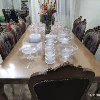 مبلمان خانگی ۸ نفره به همراه میز غذا خوری|مبلمان خانگی و میز عسلی|کرج, کرج نو|دیوار