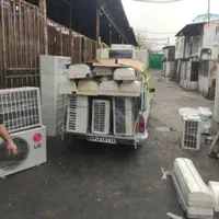 خریدار کولر گازی سوخته سالم نمیسوز دوتیکه وپنجره