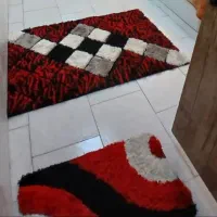 فرش اتاق خواب و پادری خزدار درحد نو