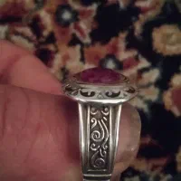 انگشتر نقره 925 دستساز یاقوت معدنی افریقایی|جواهرات|دزفول, |دیوار