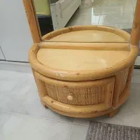 آینه قدی با چوب بامبو