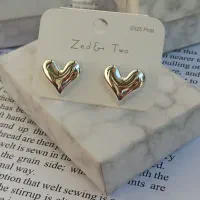 گوشواره قلب نقره ای|بدلیجات|کرج, باغستان|دیوار