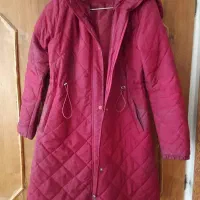 پالتو کلاهدار زنانه زرشکی ترک|لباس|اراک, |دیوار