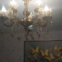 دو عدد لوستر برنز ۶ شاخه