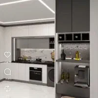 طراحی و ساخت انواع کمد دیواری تی وی وال و آشپزخانه